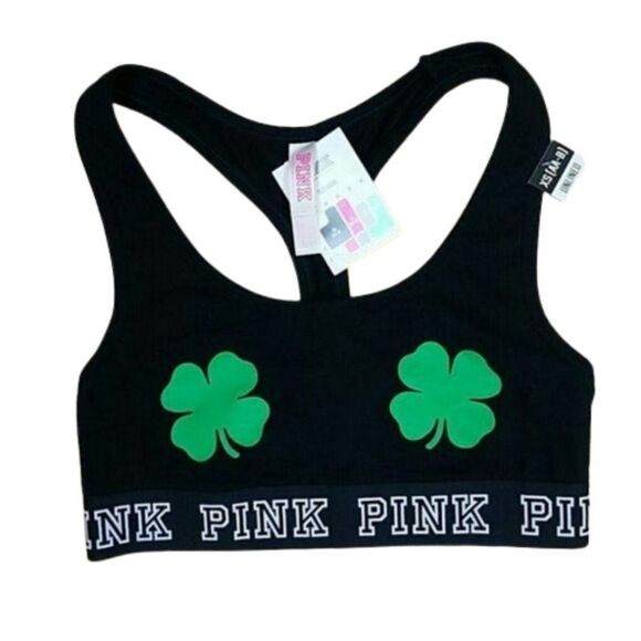 Pink Victoria's Secret Sports Bra Crop Lot NWT - Picture 4 of 8